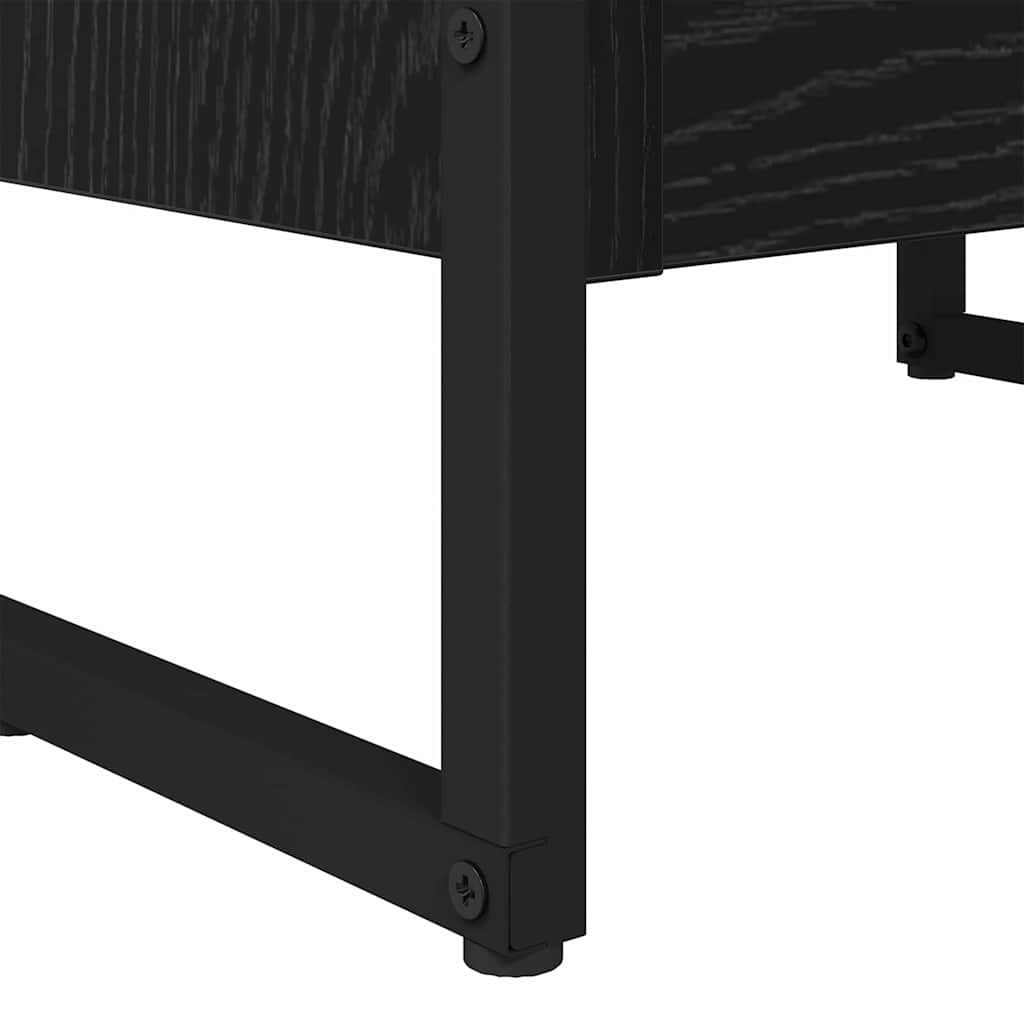 Bokhylla Svart Ek 80 x 30 x 155 cm