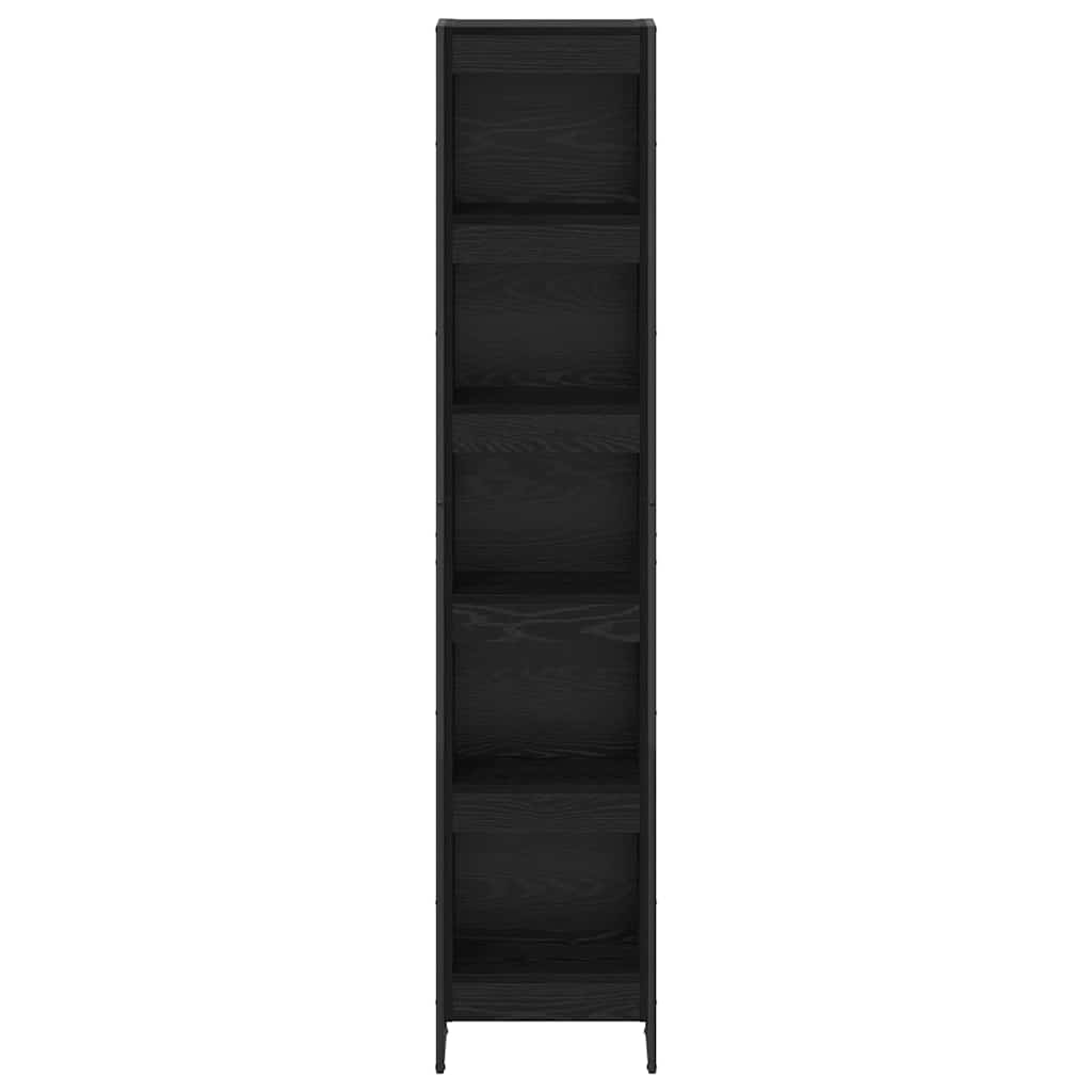 Bokhylla Svart Ek 80 x 30 x 155 cm