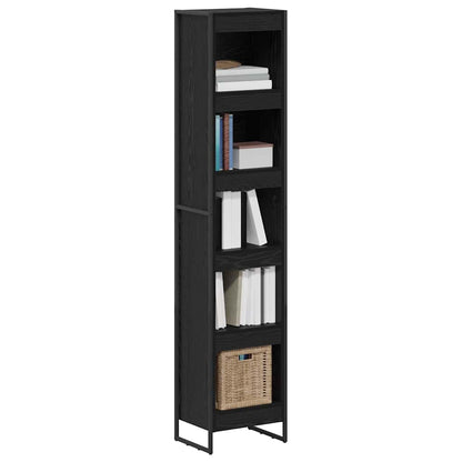 Bokhylla Svart Ek 80 x 30 x 155 cm