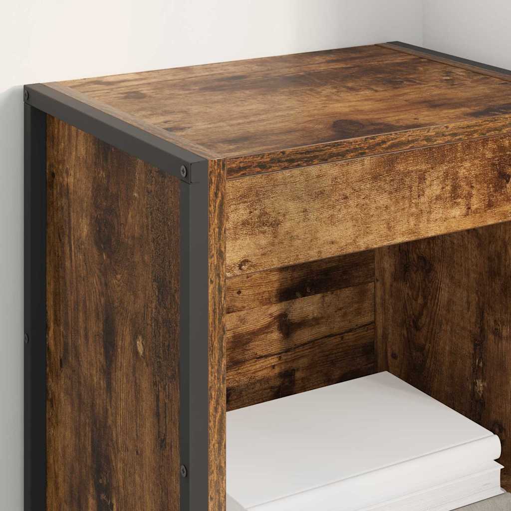 Bokhylla Rökfärgad Ek 80 x 30 x 155 cm