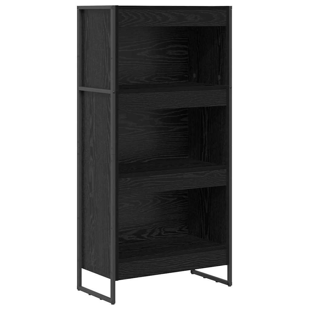 Bokhylla Svart Ek 80 x 30 x 155 cm
