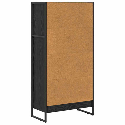 Bokhylla Svart Ek 80 x 30 x 155 cm