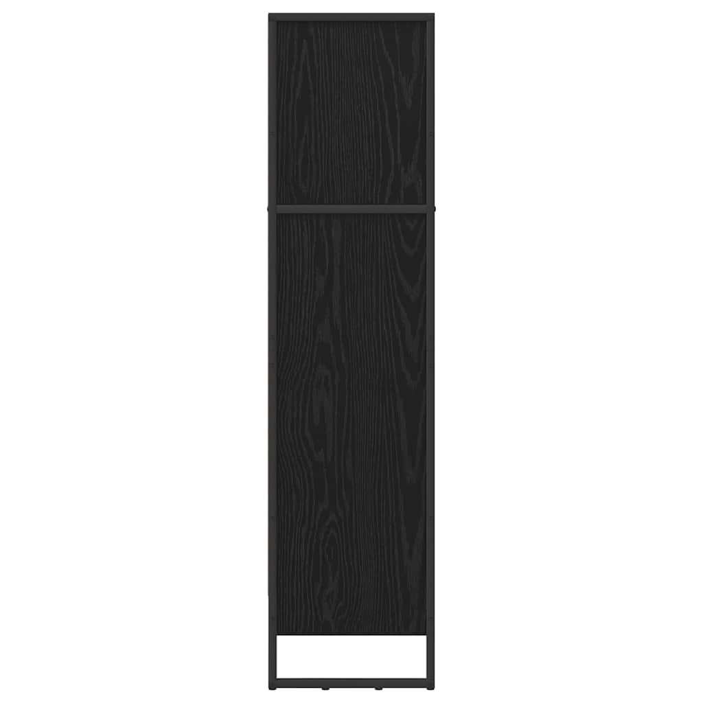 Bokhylla Svart Ek 80 x 30 x 155 cm