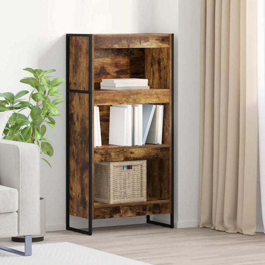 Bokhylla Rökfärgad Ek 80 x 30 x 155 cm