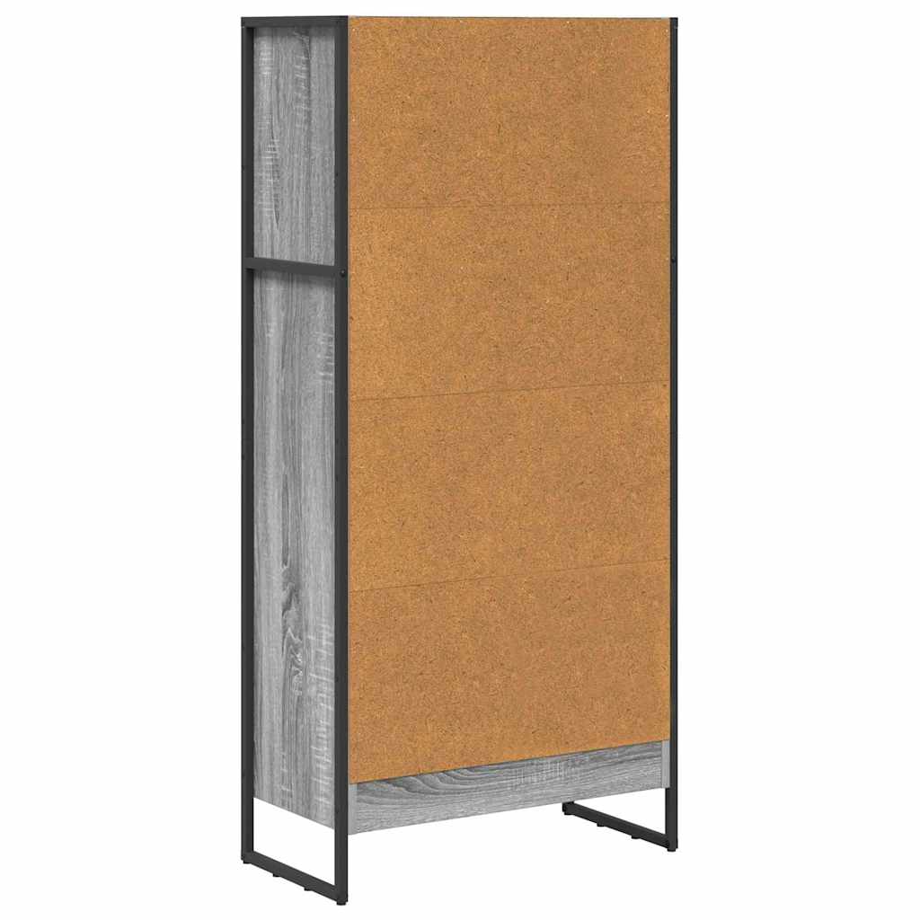 Bokhylla Sonoma Grå 80 x 30 x 155 cm