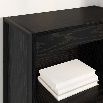 Bokhylla Svart Ek 80 x 30 x 155 cm