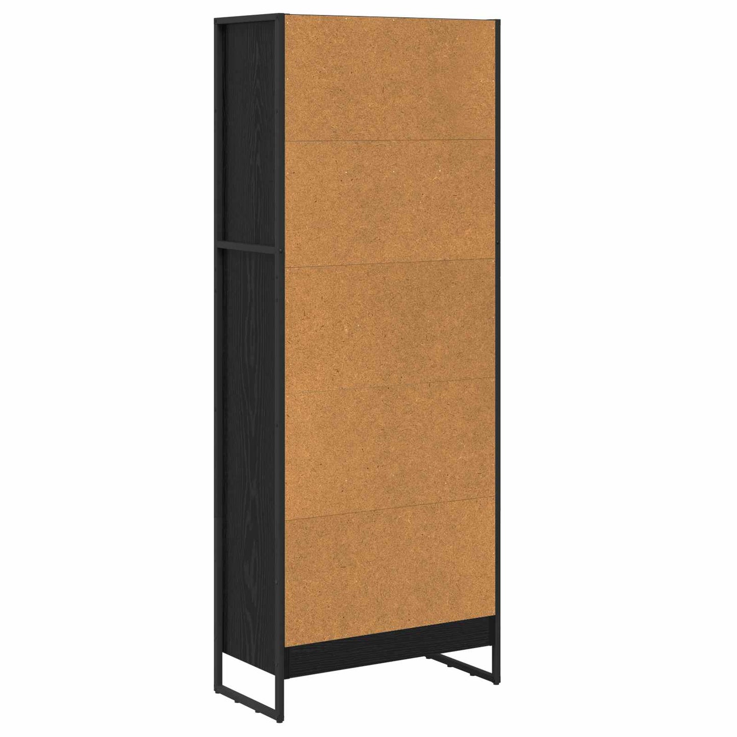 Bokhylla Svart Ek 80 x 30 x 155 cm