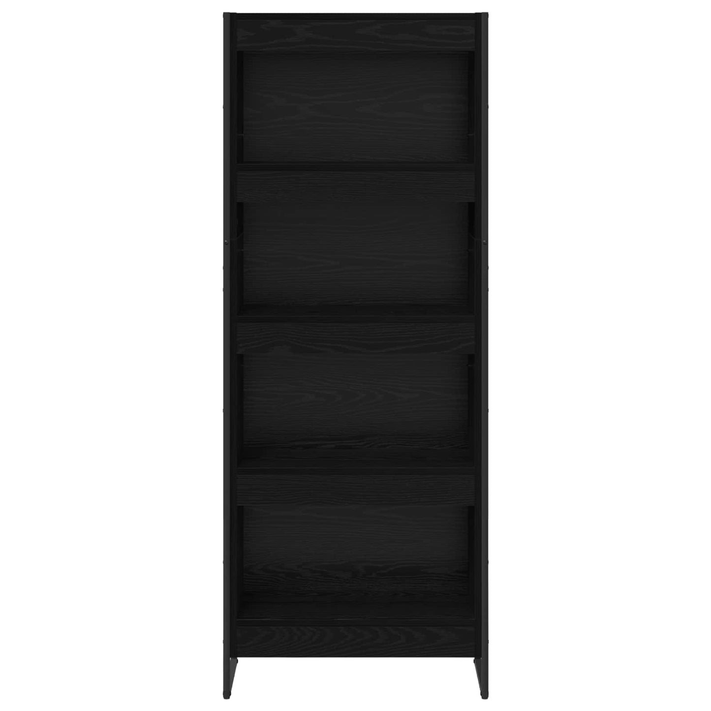Bokhylla Svart Ek 80 x 30 x 155 cm