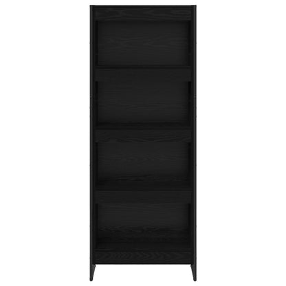 Bokhylla Svart Ek 80 x 30 x 155 cm