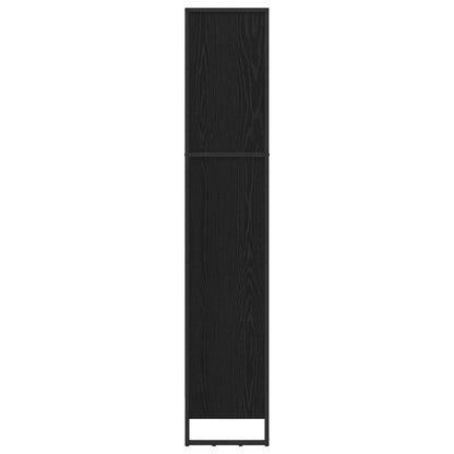 Bokhylla Svart Ek 80 x 30 x 155 cm