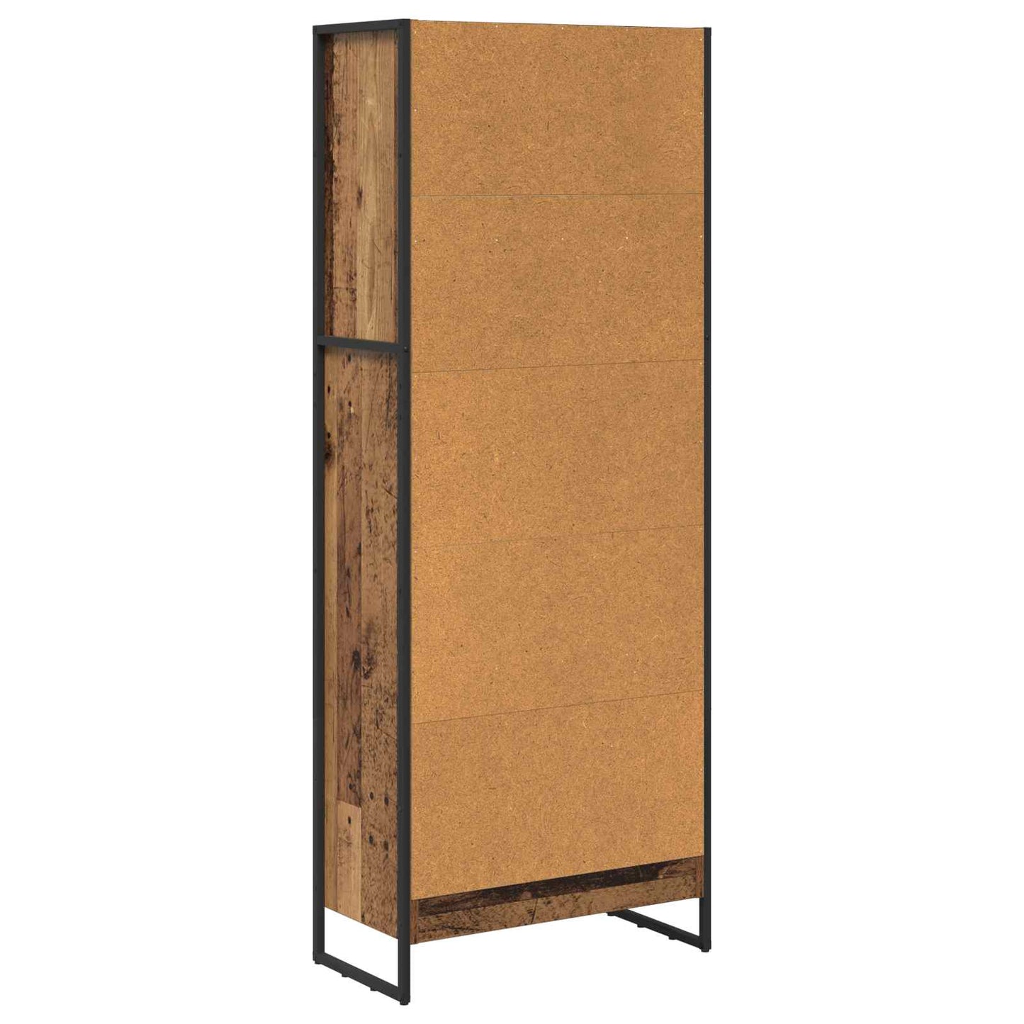 Bokhylla Åldrat Trä 80 x 30 x 155 cm