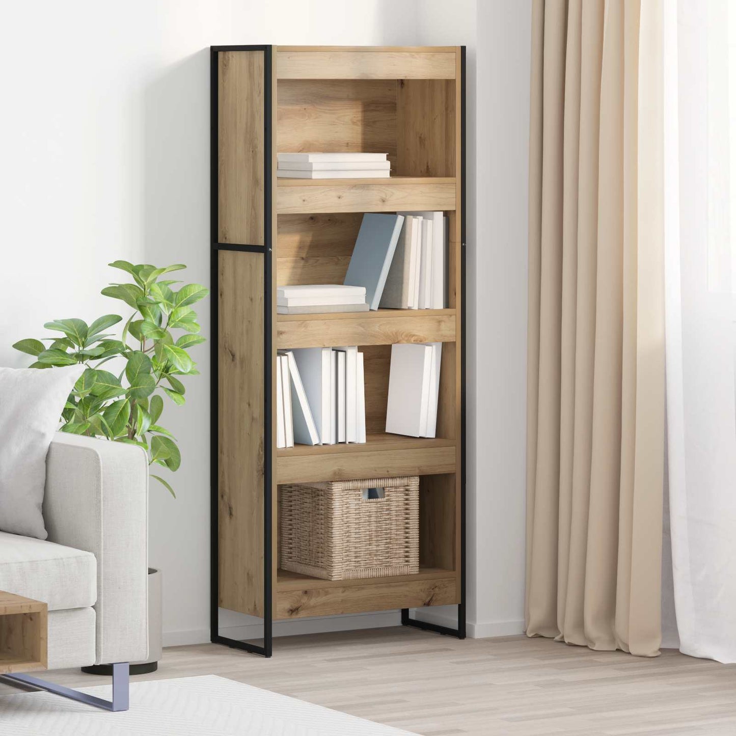 Bokhylla Artisan Ek 80 x 30 x 155 cm