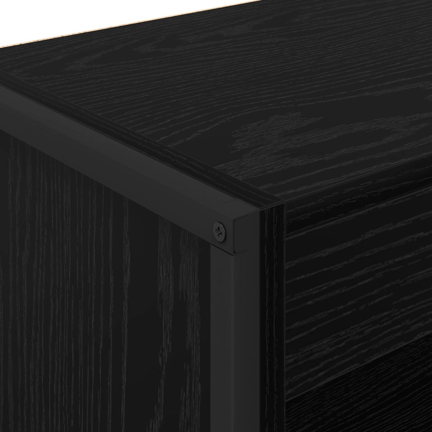 Bokhylla Svart Ek 80 x 30 x 155 cm