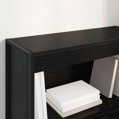 Bokhylla Svart Ek 80 x 30 x 155 cm