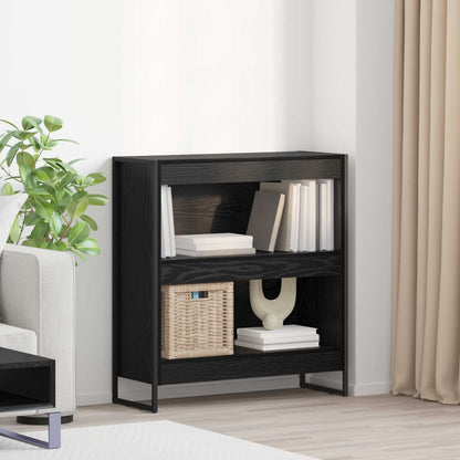 Bokhylla Svart Ek 80 x 30 x 155 cm