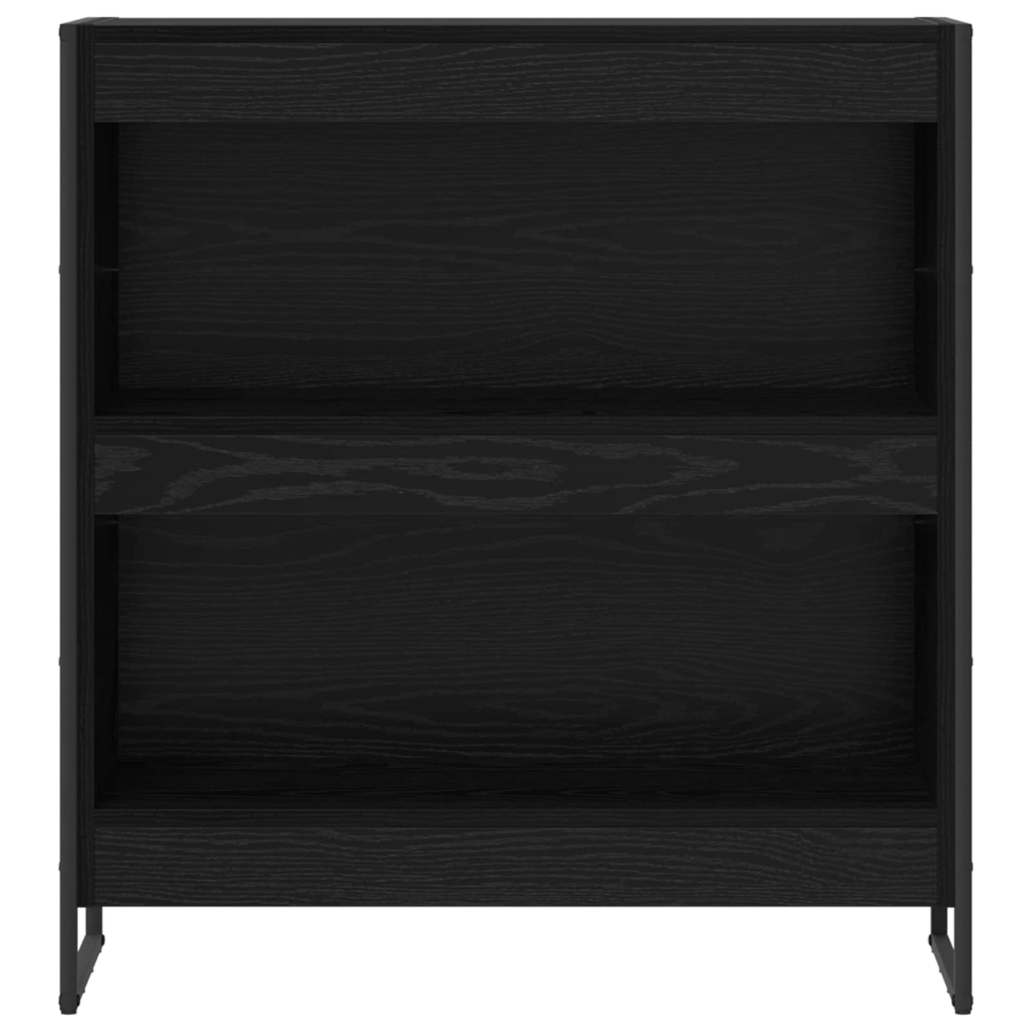 Bokhylla Svart Ek 80 x 30 x 155 cm