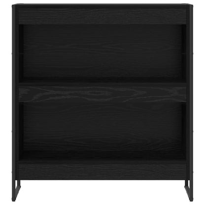 Bokhylla Svart Ek 80 x 30 x 155 cm