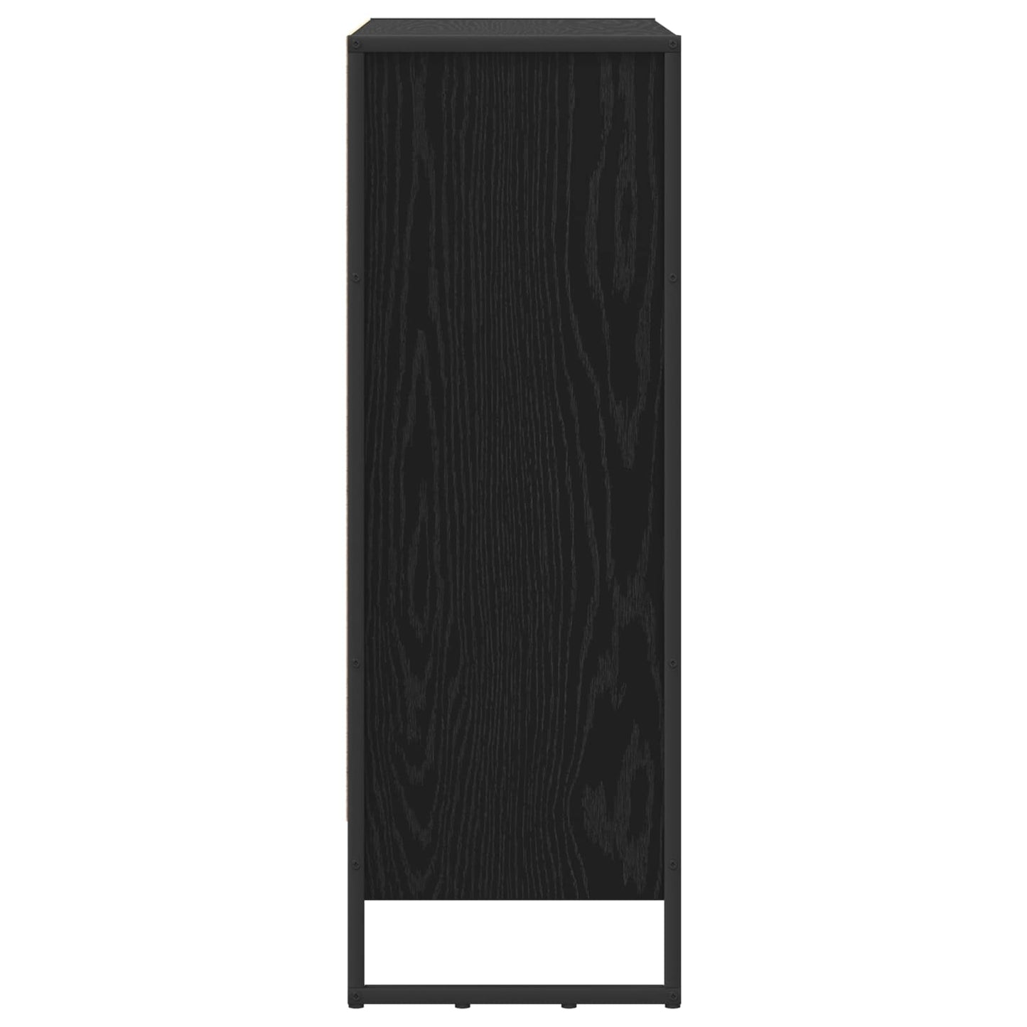 Bokhylla Svart Ek 80 x 30 x 155 cm