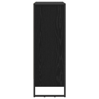Bokhylla Svart Ek 80 x 30 x 155 cm