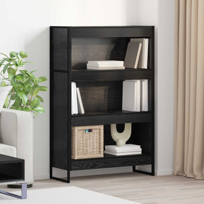 Bokhylla Svart Ek 80 x 30 x 155 cm
