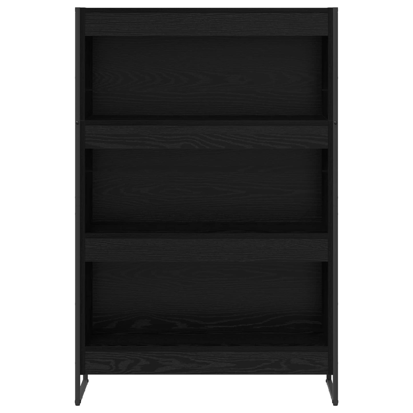 Bokhylla Svart Ek 80 x 30 x 155 cm