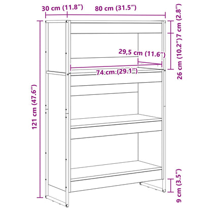 Bokhylla Artisan Ek 80 x 30 x 155 cm