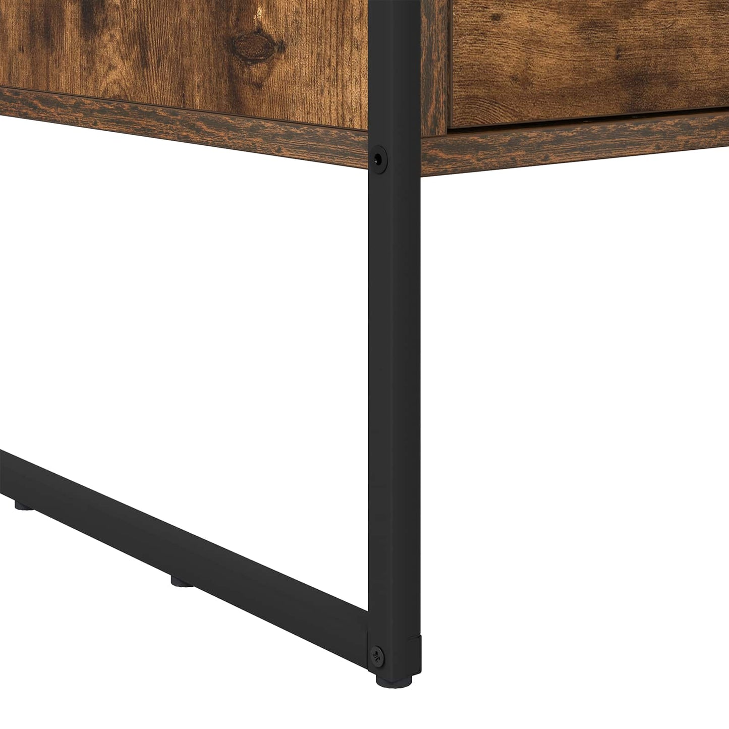 Soffbord Rökfärgad Ek med låda 100 x 46 x 40 cm