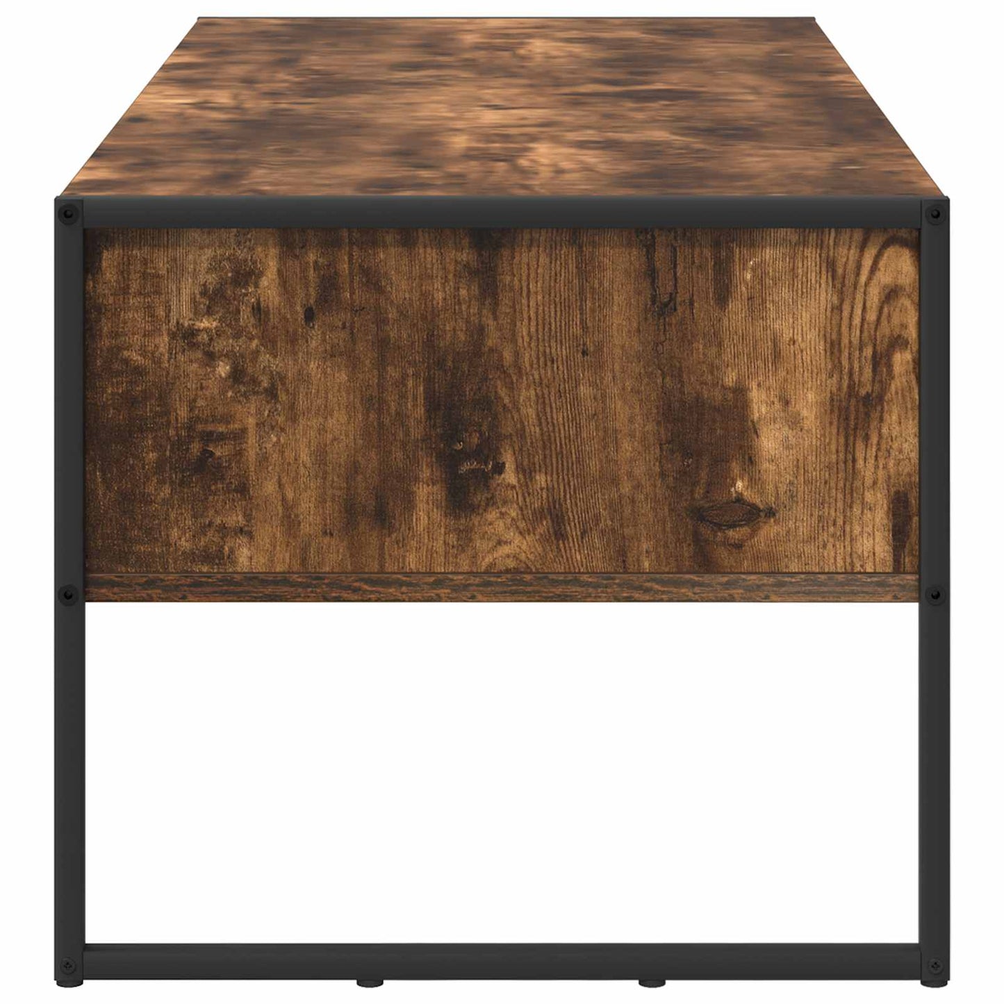 Soffbord Rökfärgad Ek med låda 100 x 46 x 40 cm