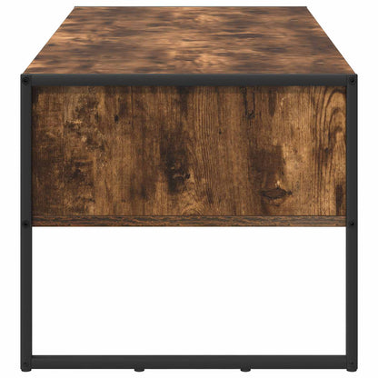 Soffbord Rökfärgad Ek med låda 100 x 46 x 40 cm