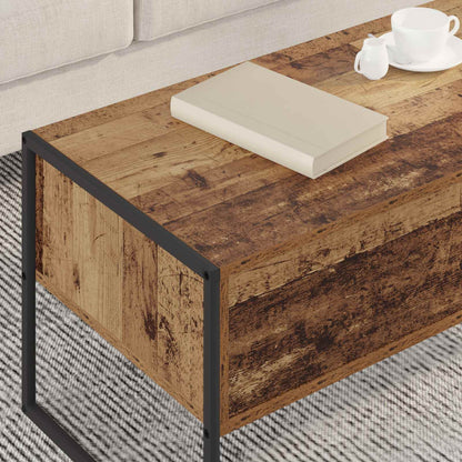 Soffbord Åldrat Trä 100 x 46 x 40 cm