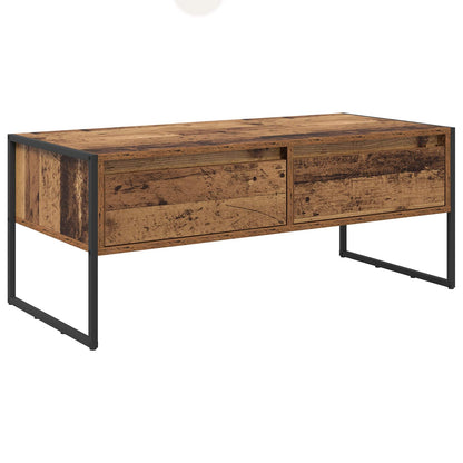 Soffbord Åldrat Trä 100 x 46 x 40 cm