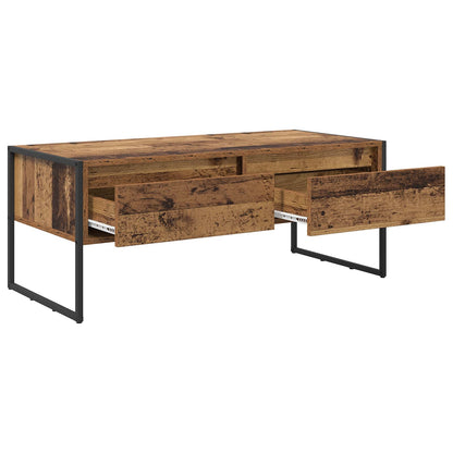 Soffbord Åldrat Trä 100 x 46 x 40 cm