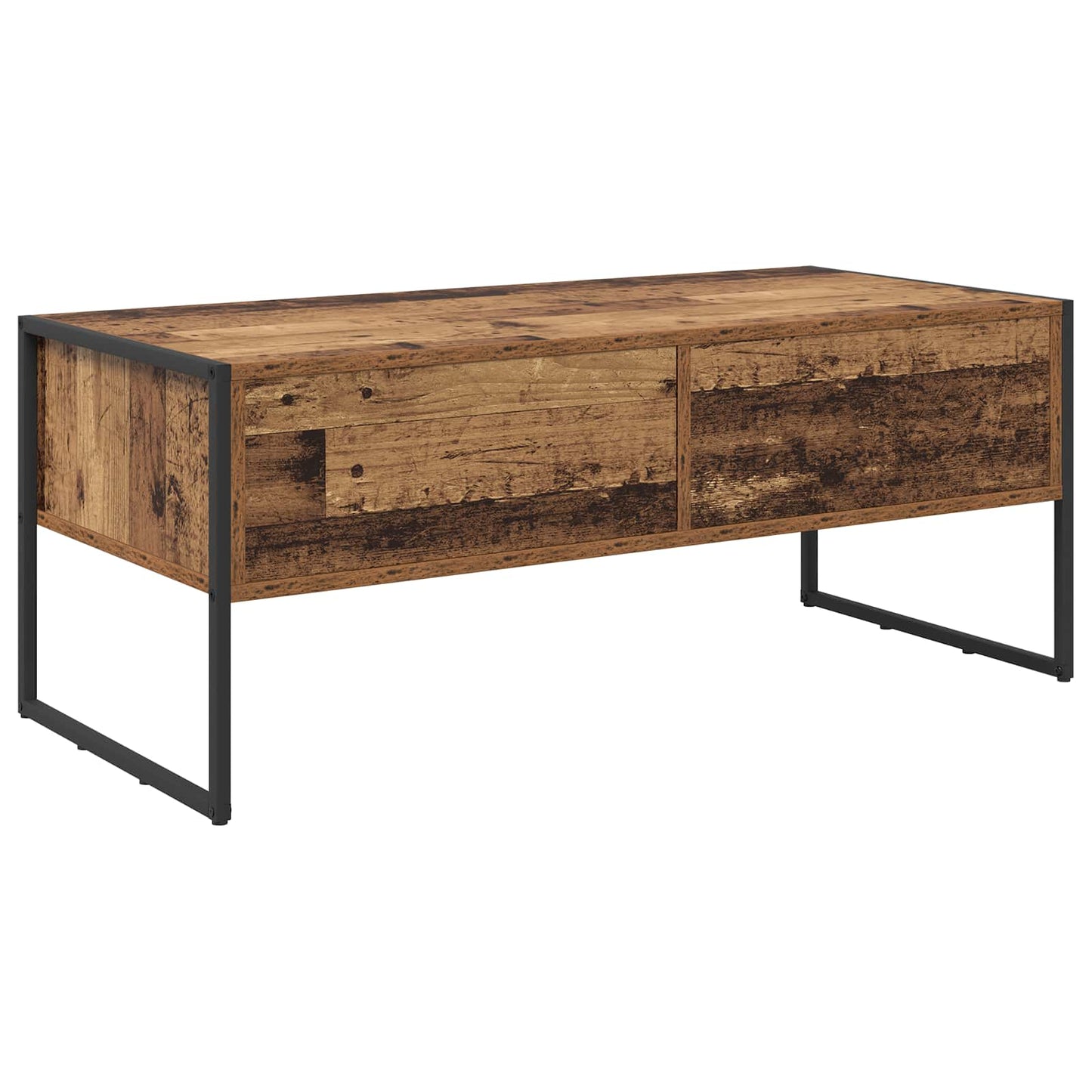 Soffbord Åldrat Trä 100 x 46 x 40 cm