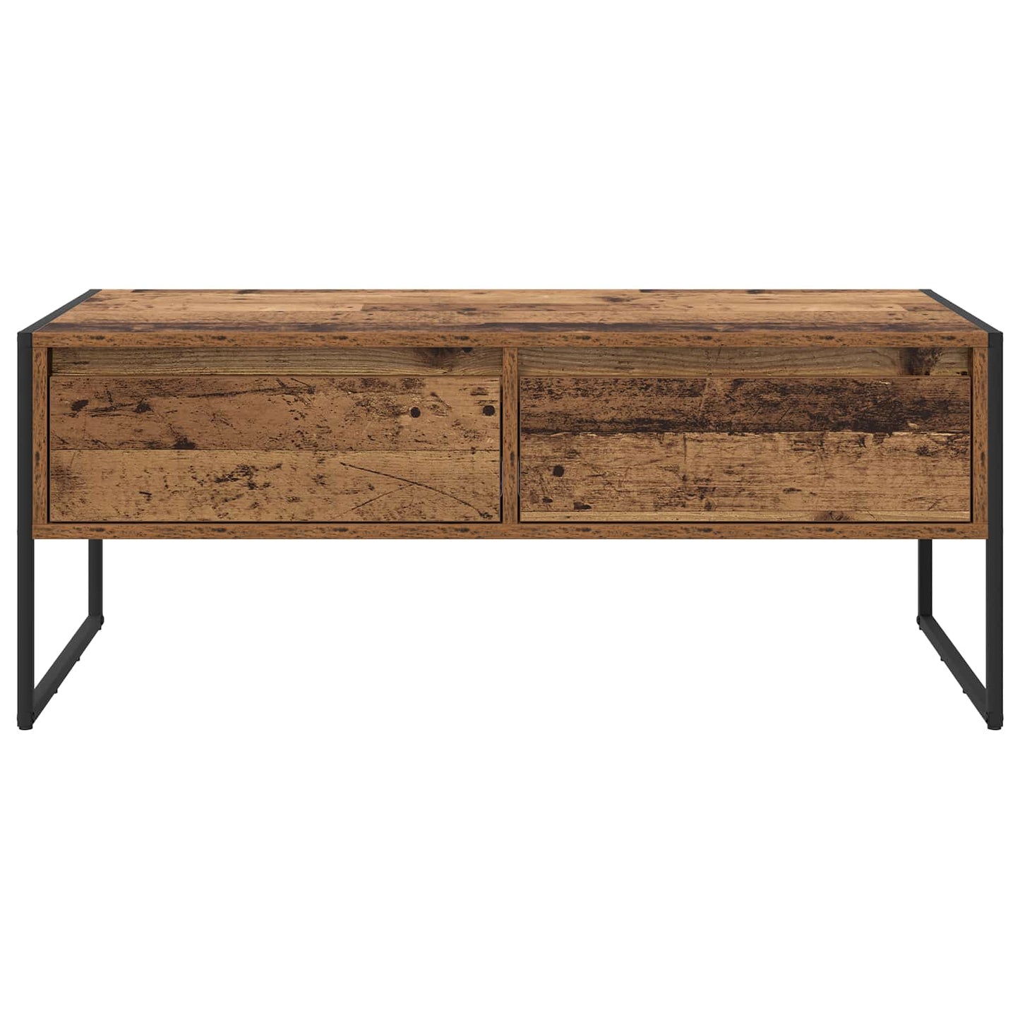 Soffbord Åldrat Trä 100 x 46 x 40 cm