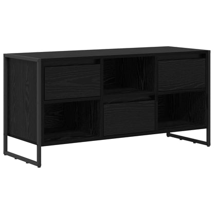 TV-Möbel Svart Ek TV-skåp med låda 100 x 36 x 49,5 cm
