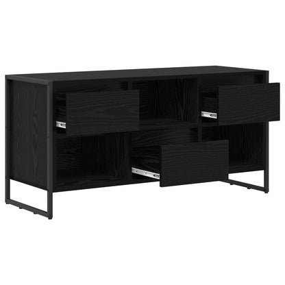 TV-Möbel Svart Ek TV-skåp med låda 100 x 36 x 49,5 cm