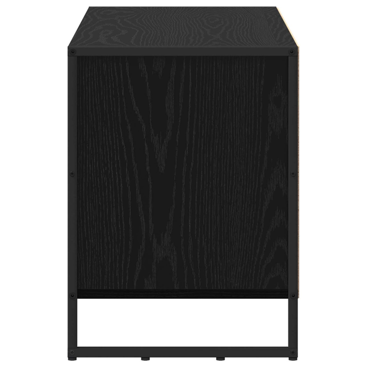 TV-Möbel Svart Ek TV-skåp med låda 100 x 36 x 49,5 cm
