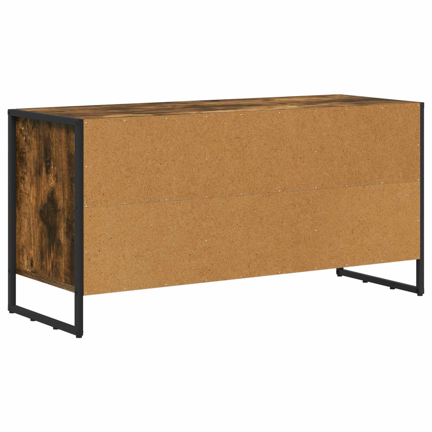 TV-Möbel Rökfärgad Ek TV-skåp med låda 100 x 36 x 49,5 cm