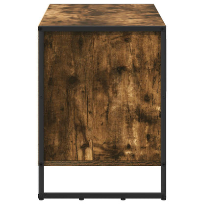 TV-Möbel Rökfärgad Ek TV-skåp med låda 100 x 36 x 49,5 cm