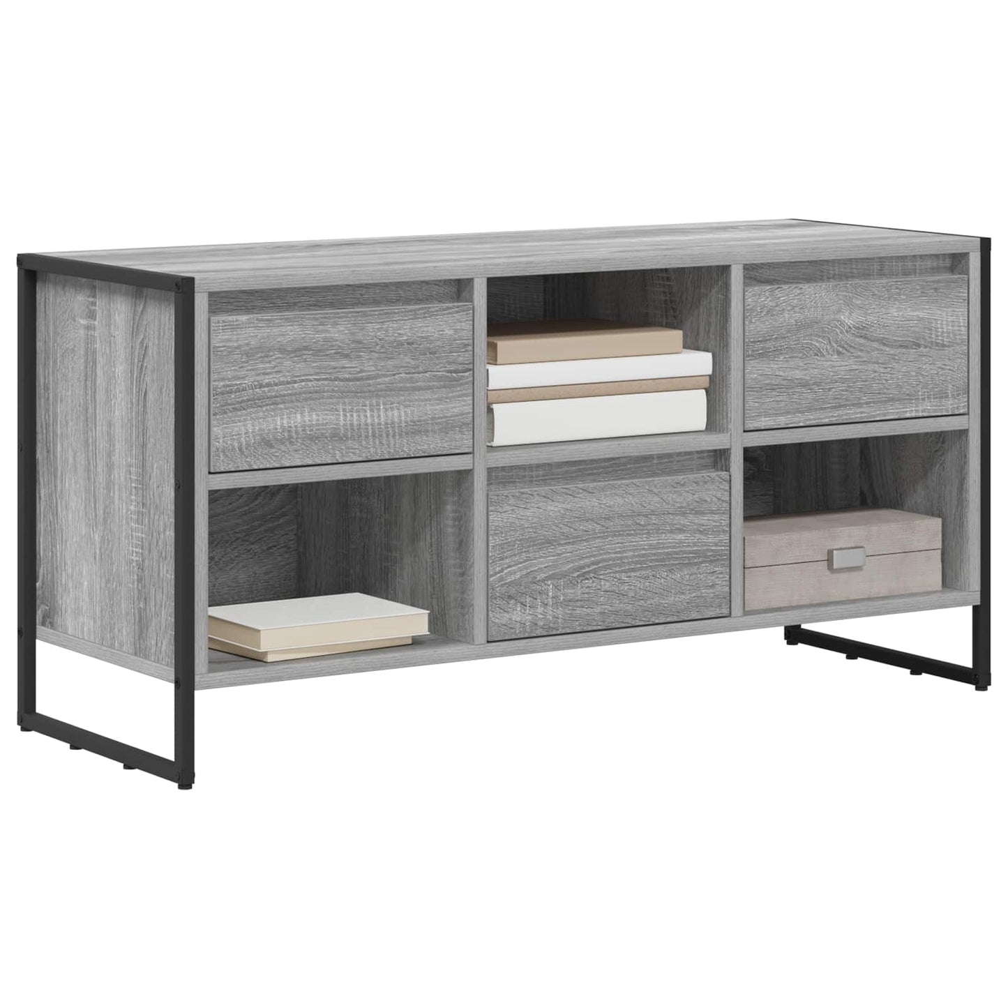 TV-Möbel Sonoma Grå TV-skåp med låda 100 x 36 x 49,5 cm