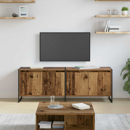 TV-Möbel Åldrat Trä TV-skåp 140 x 36 x 49,5 cm