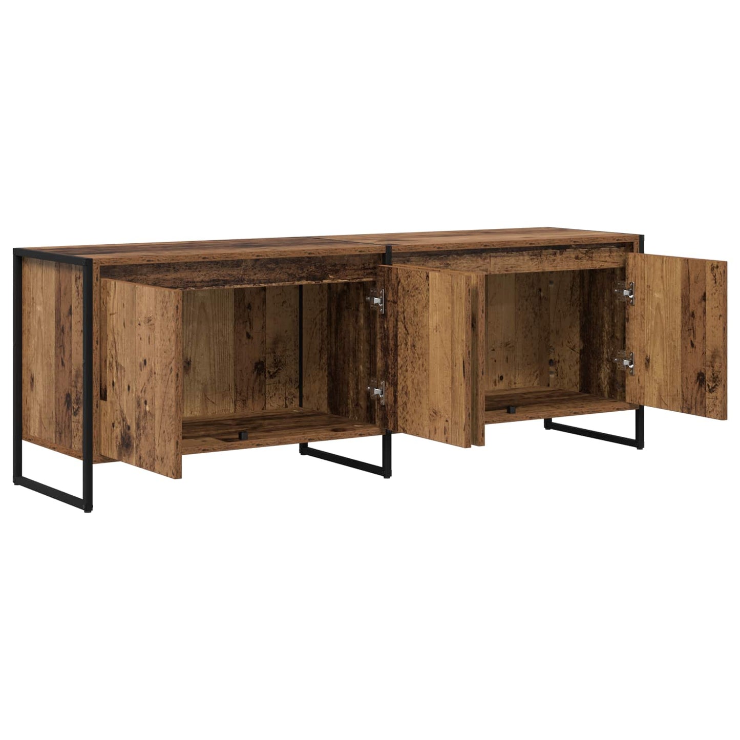 TV-Möbel Åldrat Trä TV-skåp 140 x 36 x 49,5 cm