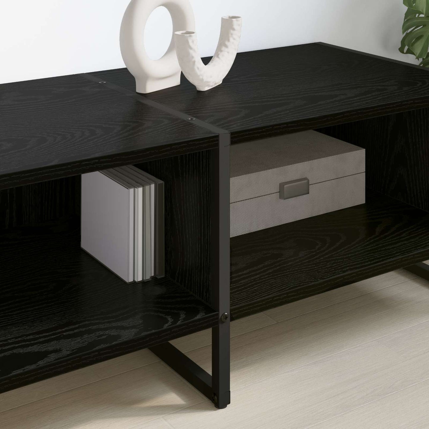 TV-Möbel Svart Ek TV-skåp 170.5 x 36 x 30.5 cm