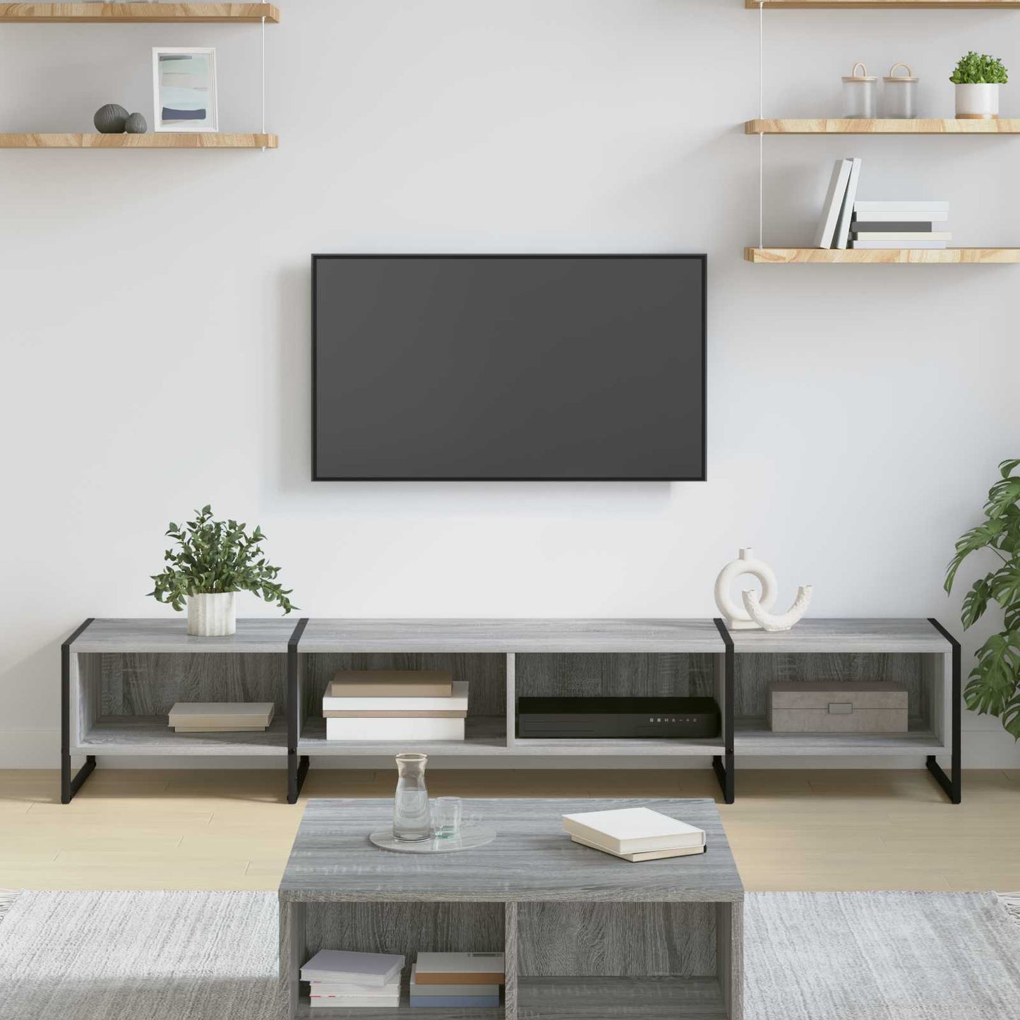 TV-Möbel Sonoma Grå TV-skåp 170.5 x 36 x 30.5 cm