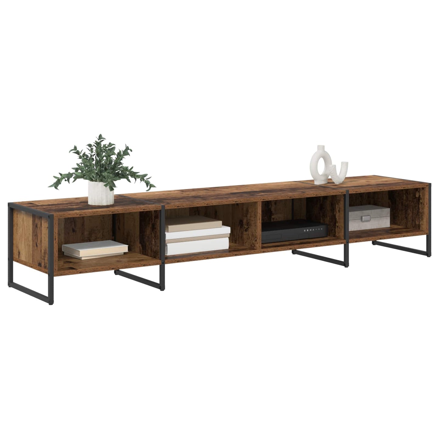 TV-Möbel Åldrat Trä TV-skåp 170.5 x 36 x 30.5 cm