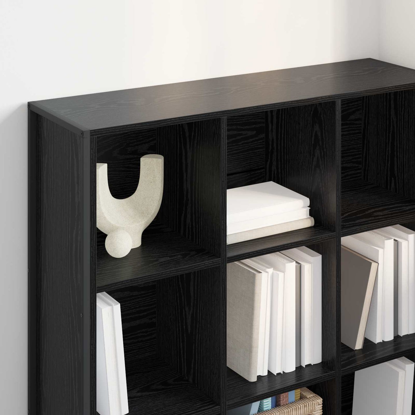 Bokhylla Svart Ek 99.5 x 30 x 108.5 cm