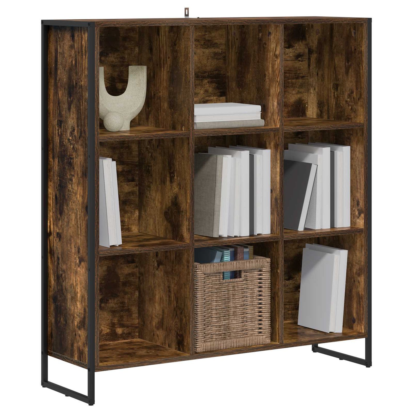 Bokhylla Rökfärgad Ek 99.5 x 30 x 108.5 cm