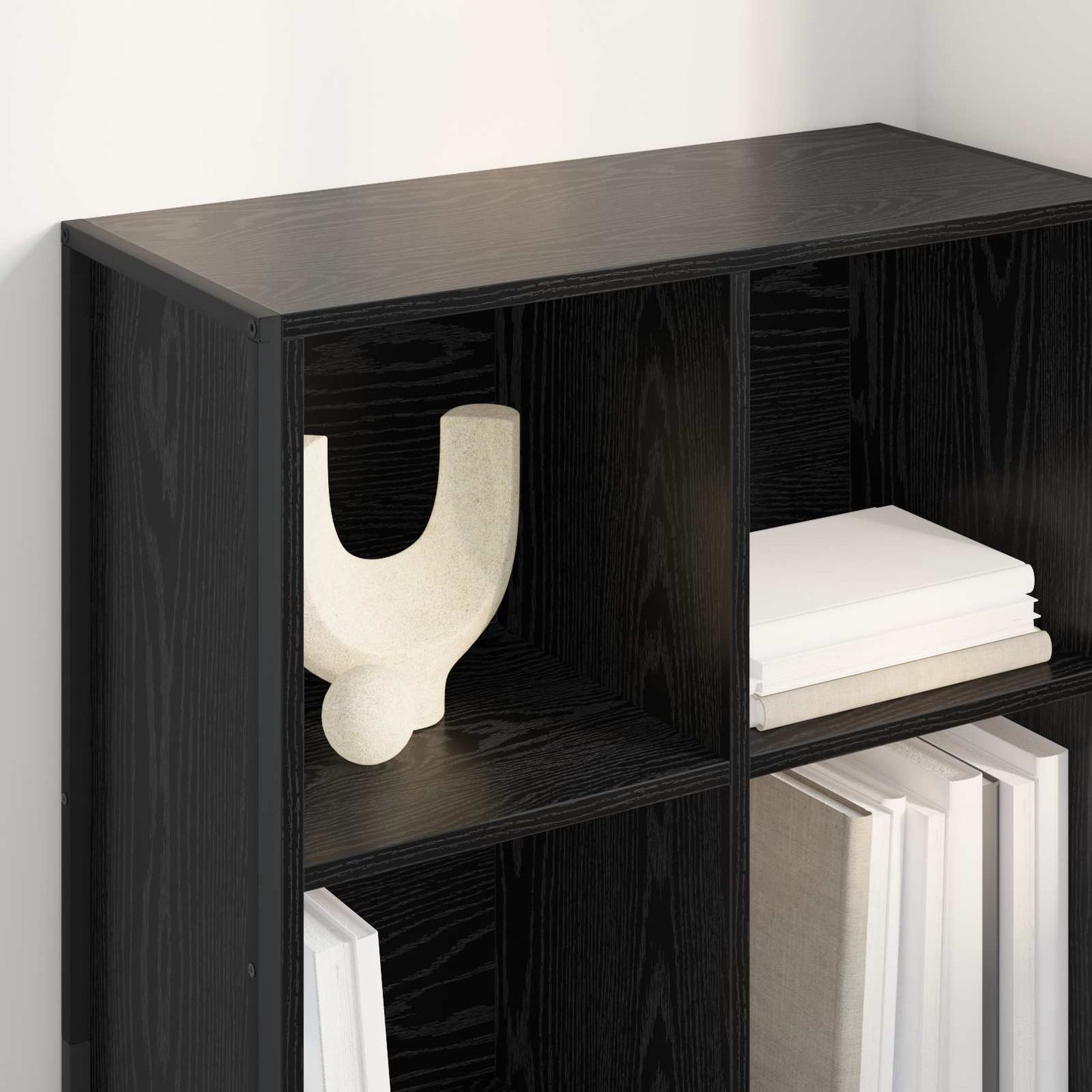 Bokhylla Svart Ek 99.5 x 30 x 108.5 cm