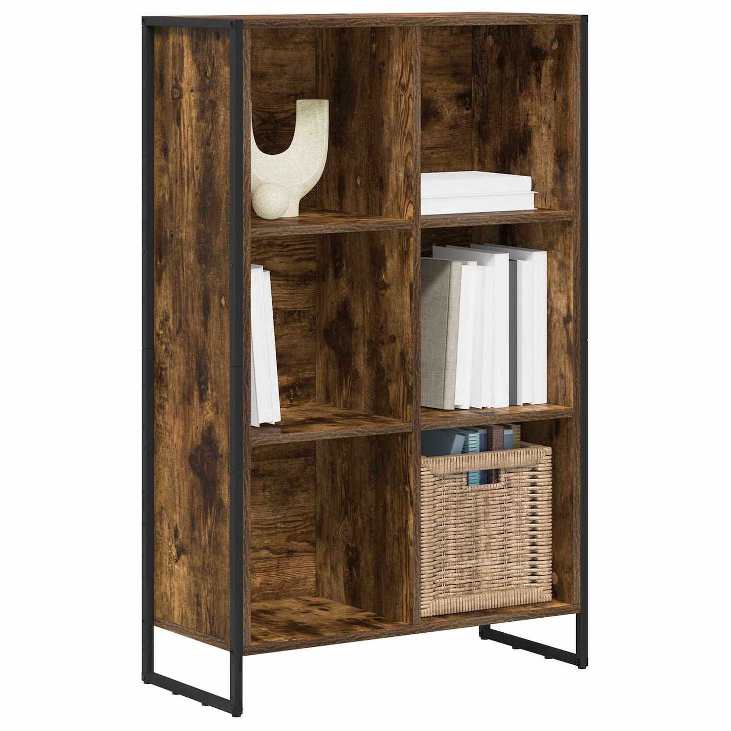 Bokhylla Rökfärgad Ek 99.5 x 30 x 108.5 cm