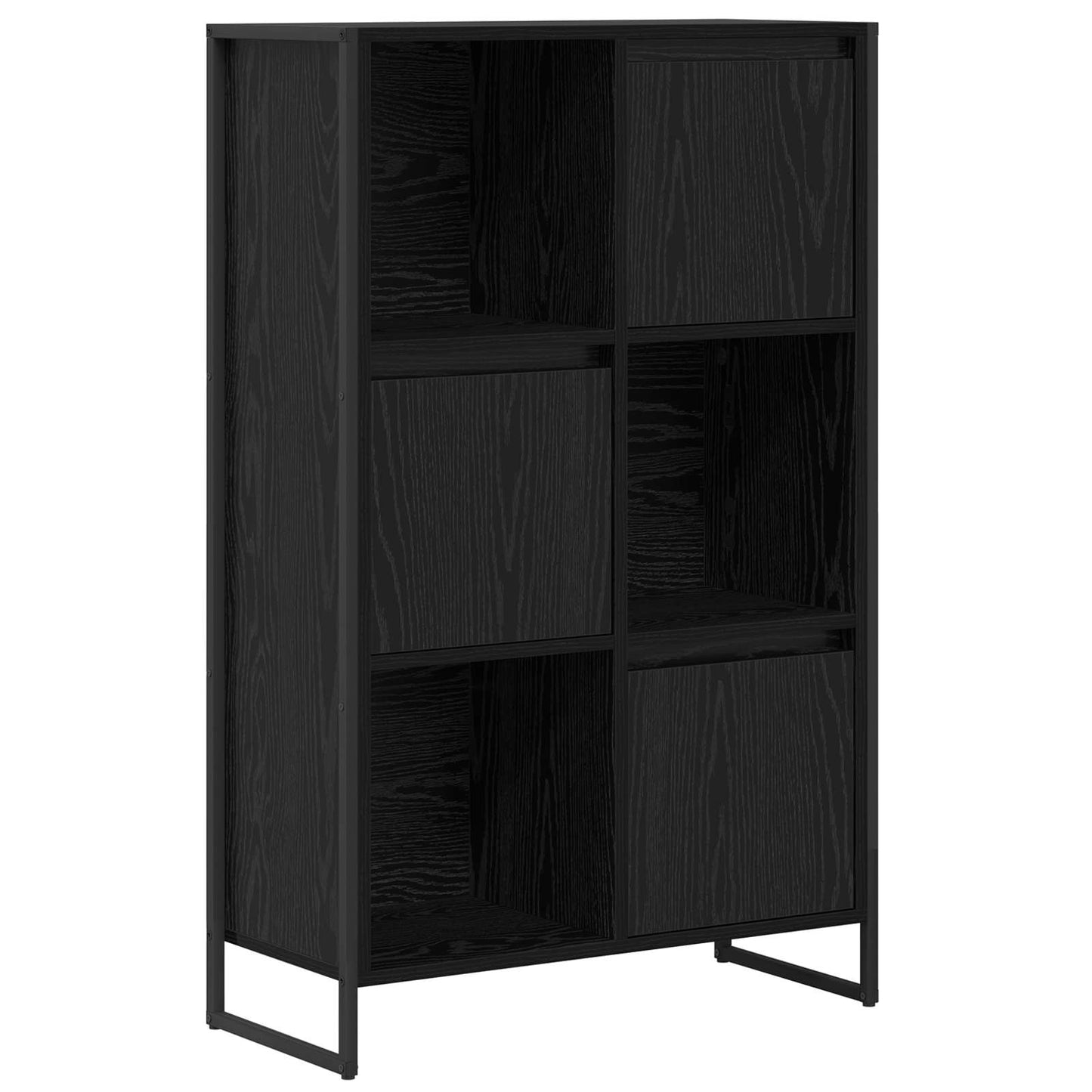 Bokhylla Svart Ek 68 x 30 x 108.5 cm